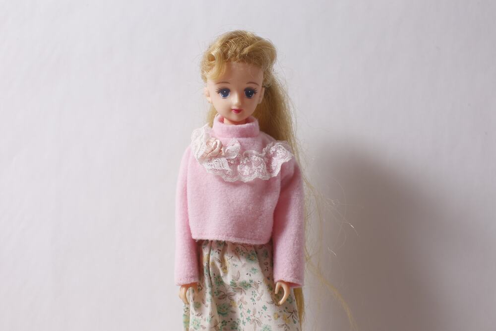 1990s Takara Jenny Fashion Doll in Pink Top and Floral Skirt ~ 260826-WH 1308